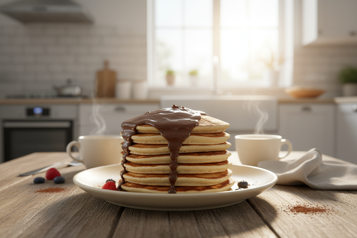 pancakes should be on a plate